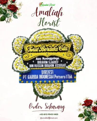 Papan Bunga Duka di Pamagersari